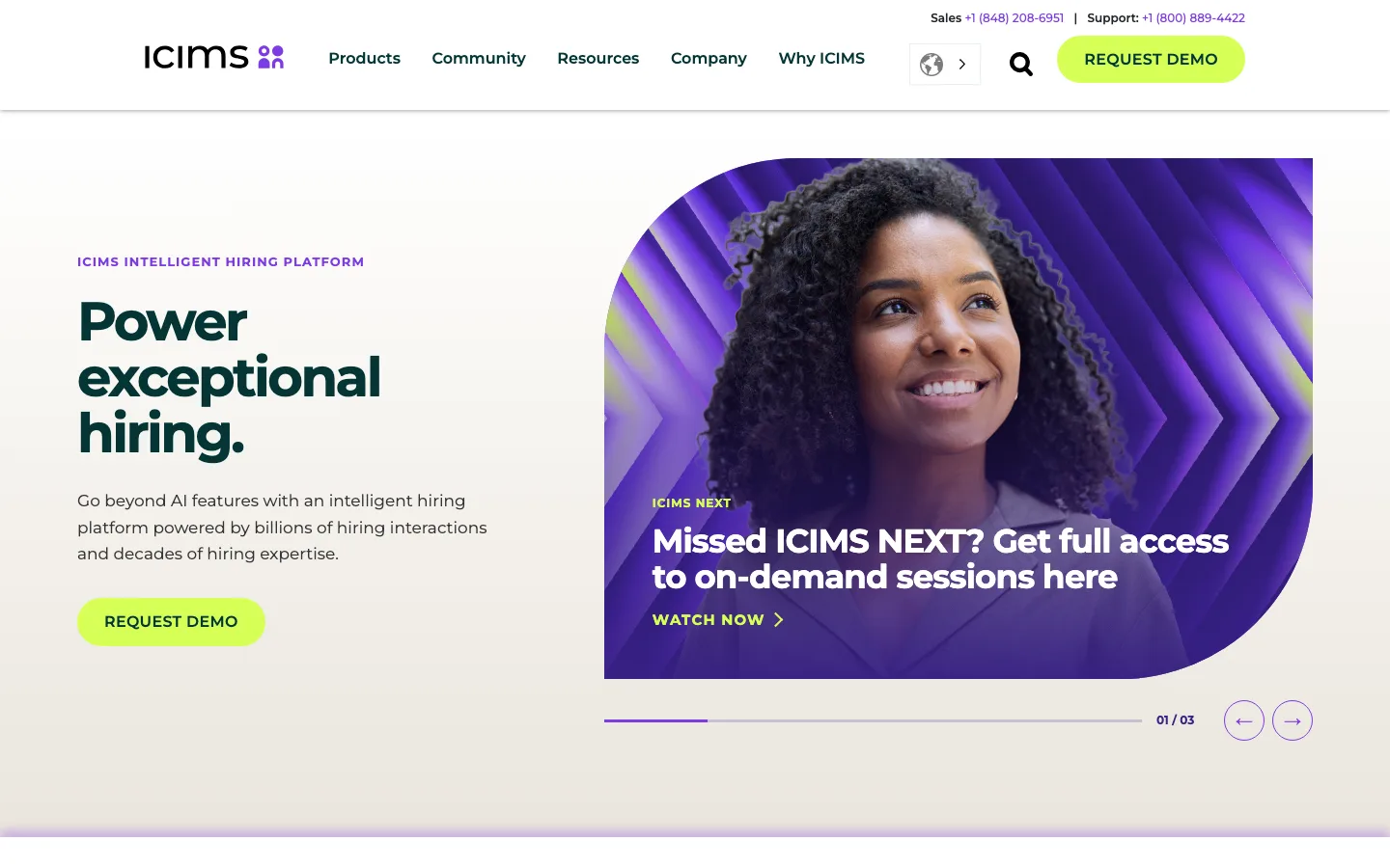 iCIMS homepage