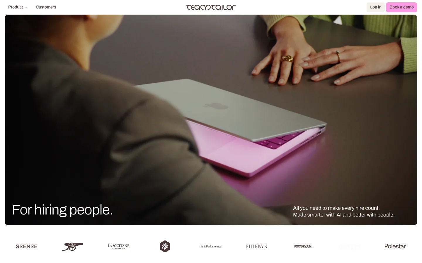 Teamtailor homepage