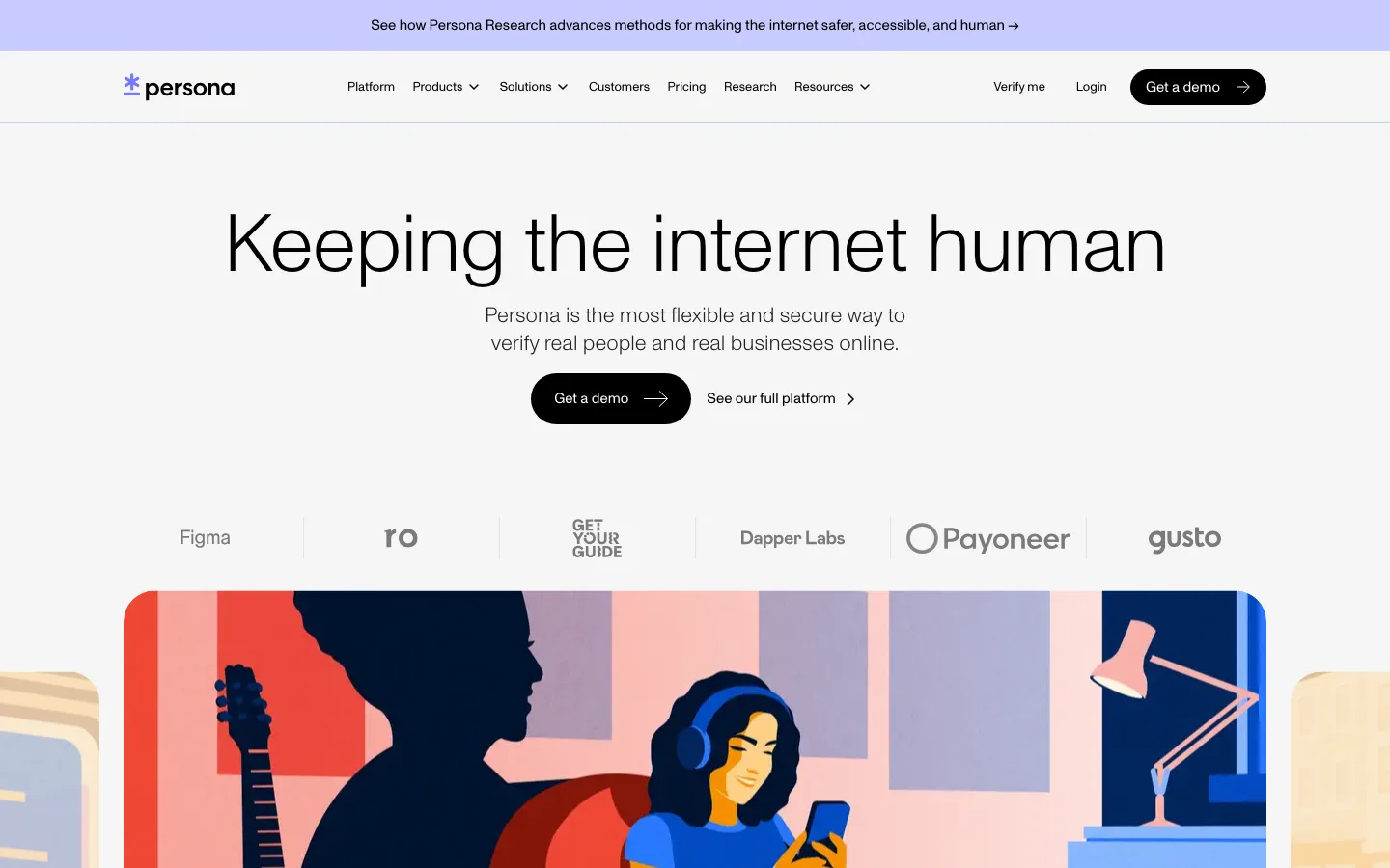 Persona homepage