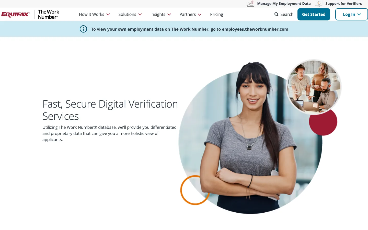 The Work Number homepage