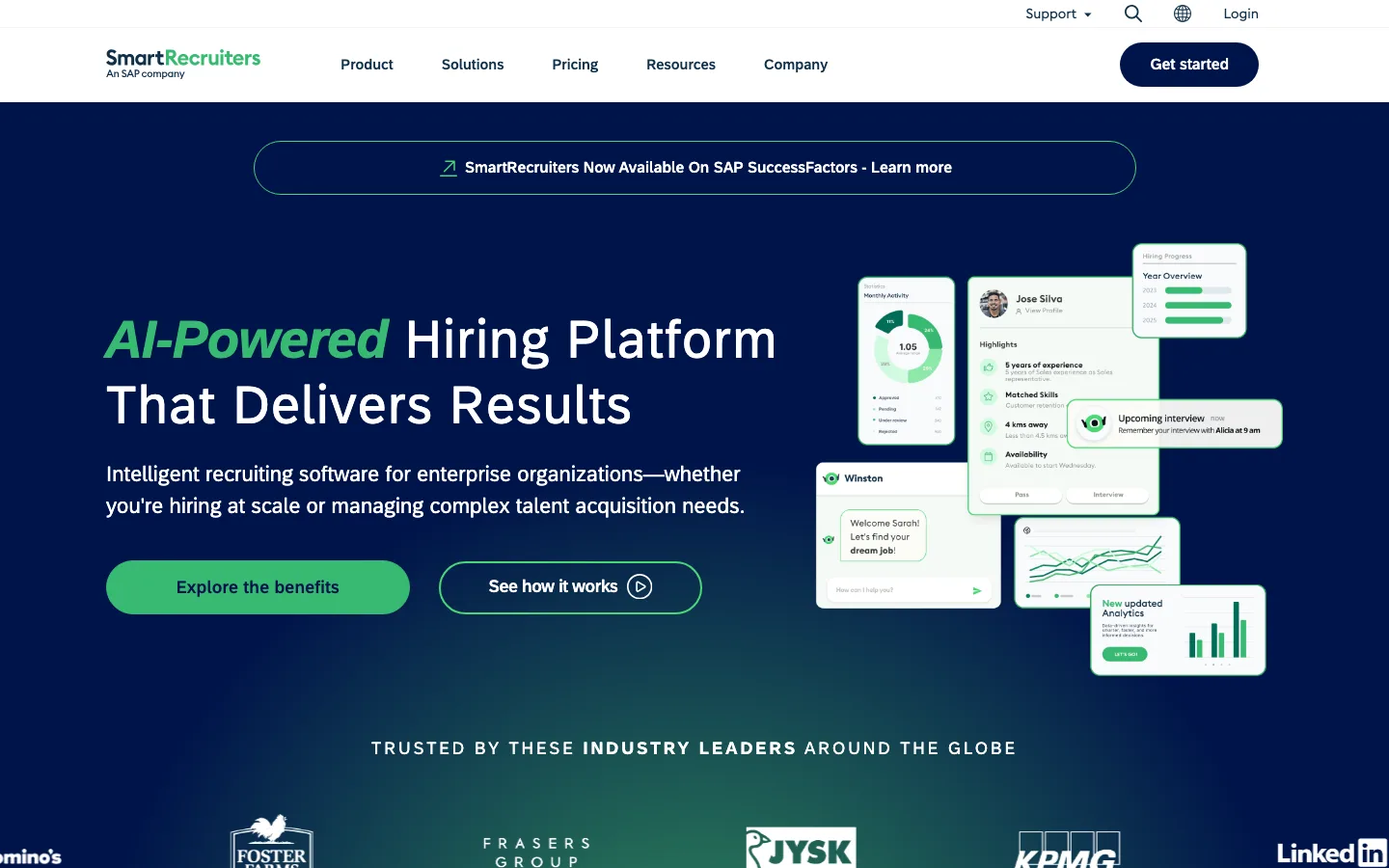 SmartRecruiters homepage