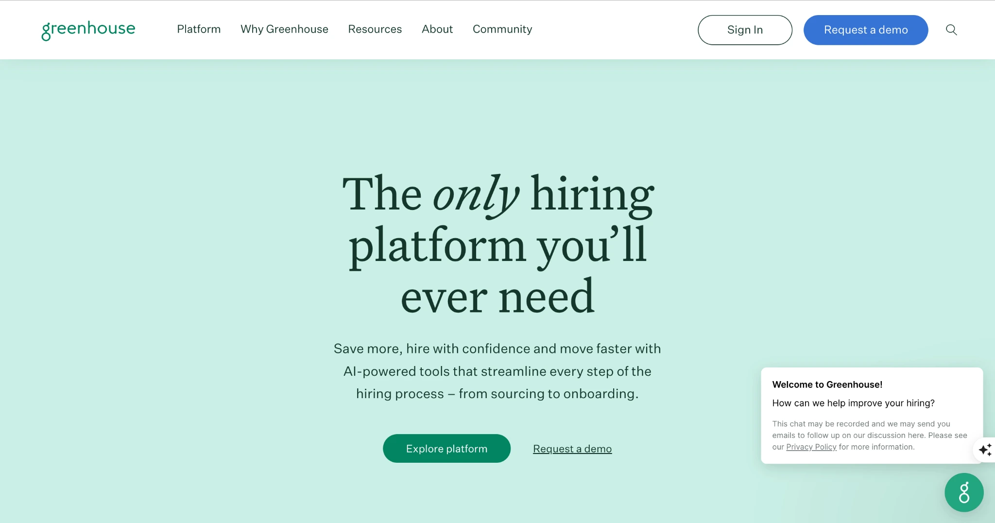 Image of Greenhouse - the ATS interview platform