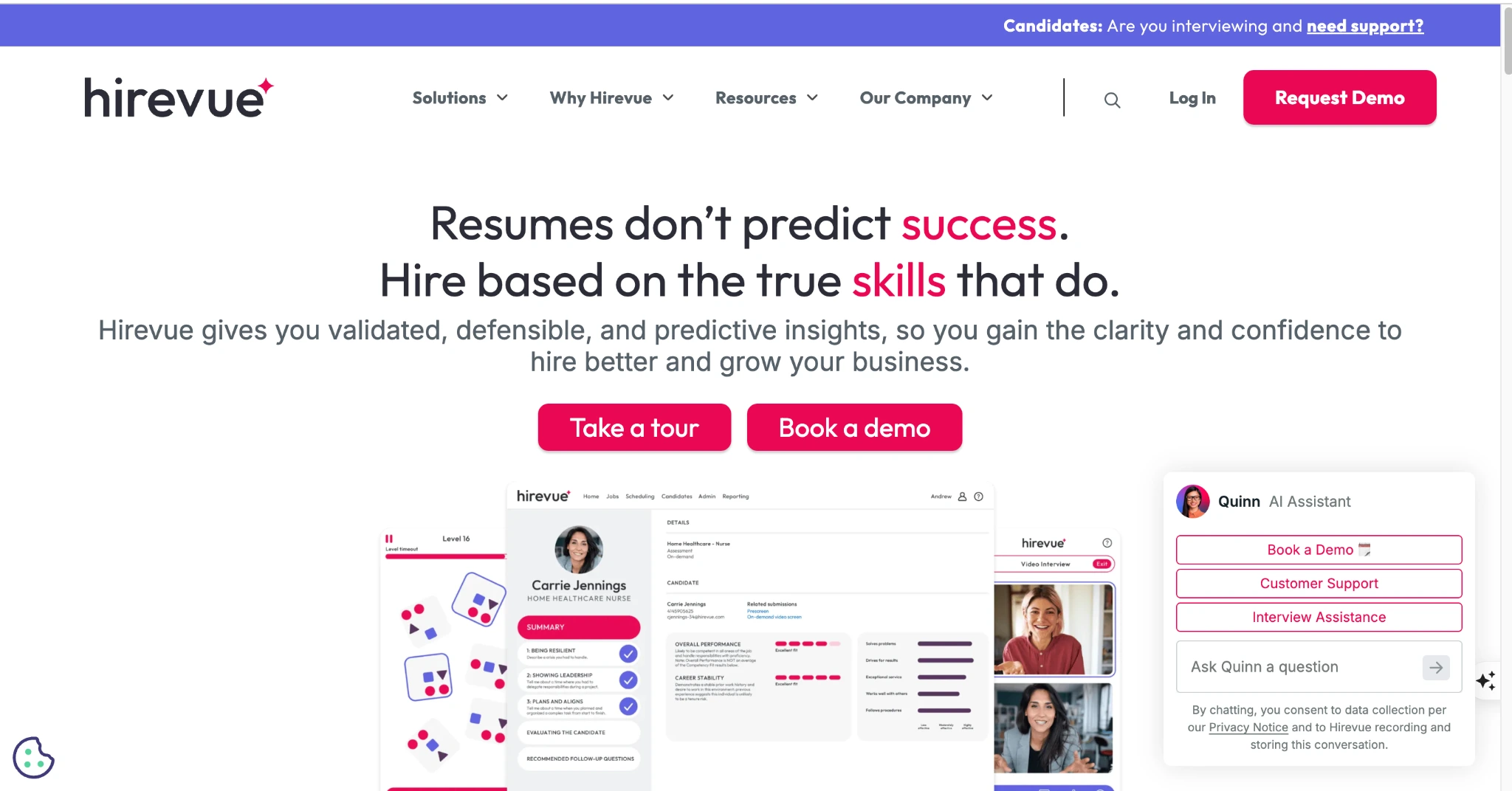 Image of the cognitive - and AI interview automation software