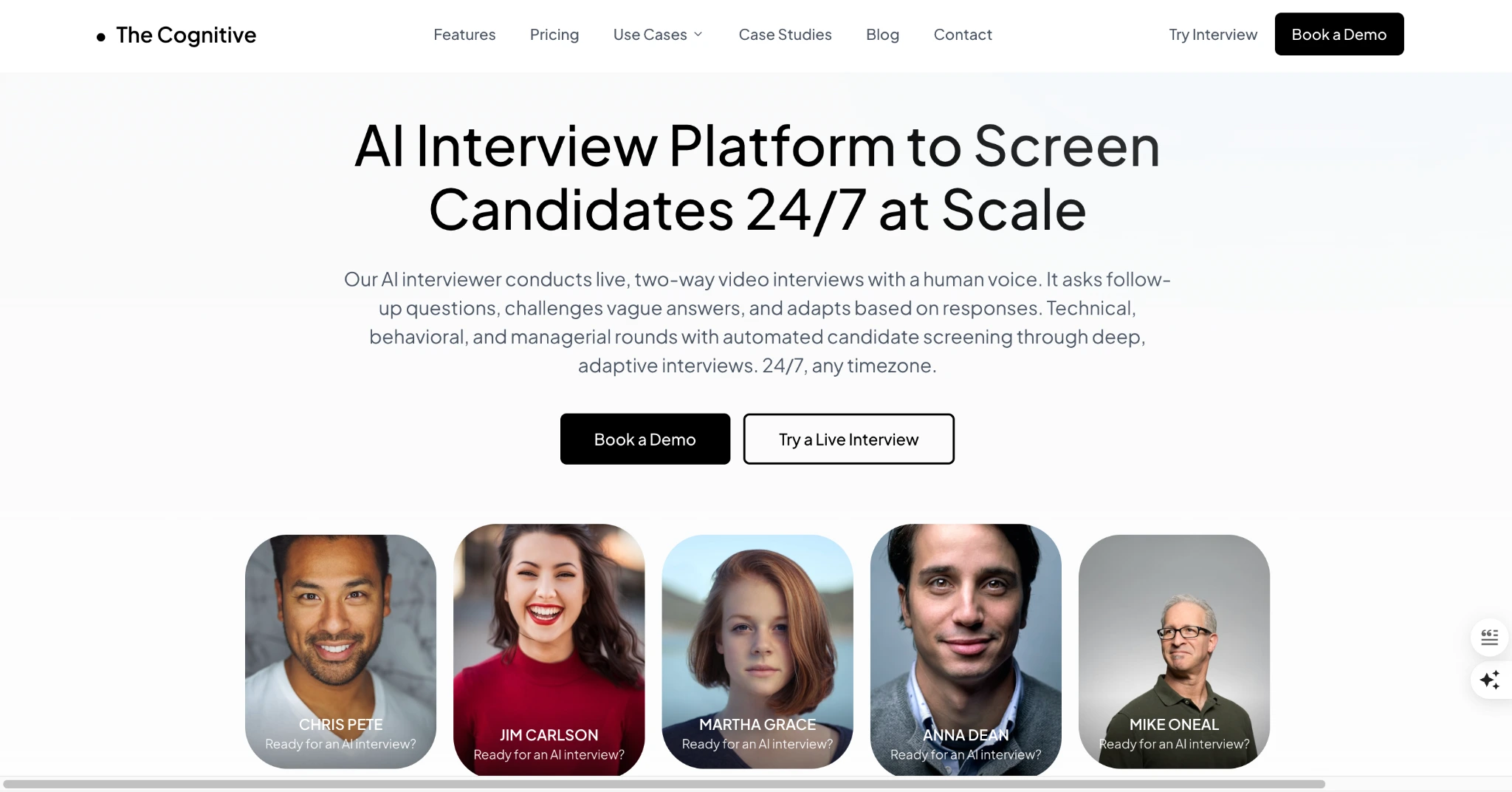 Image of the Cognitive - and AI interview automation software