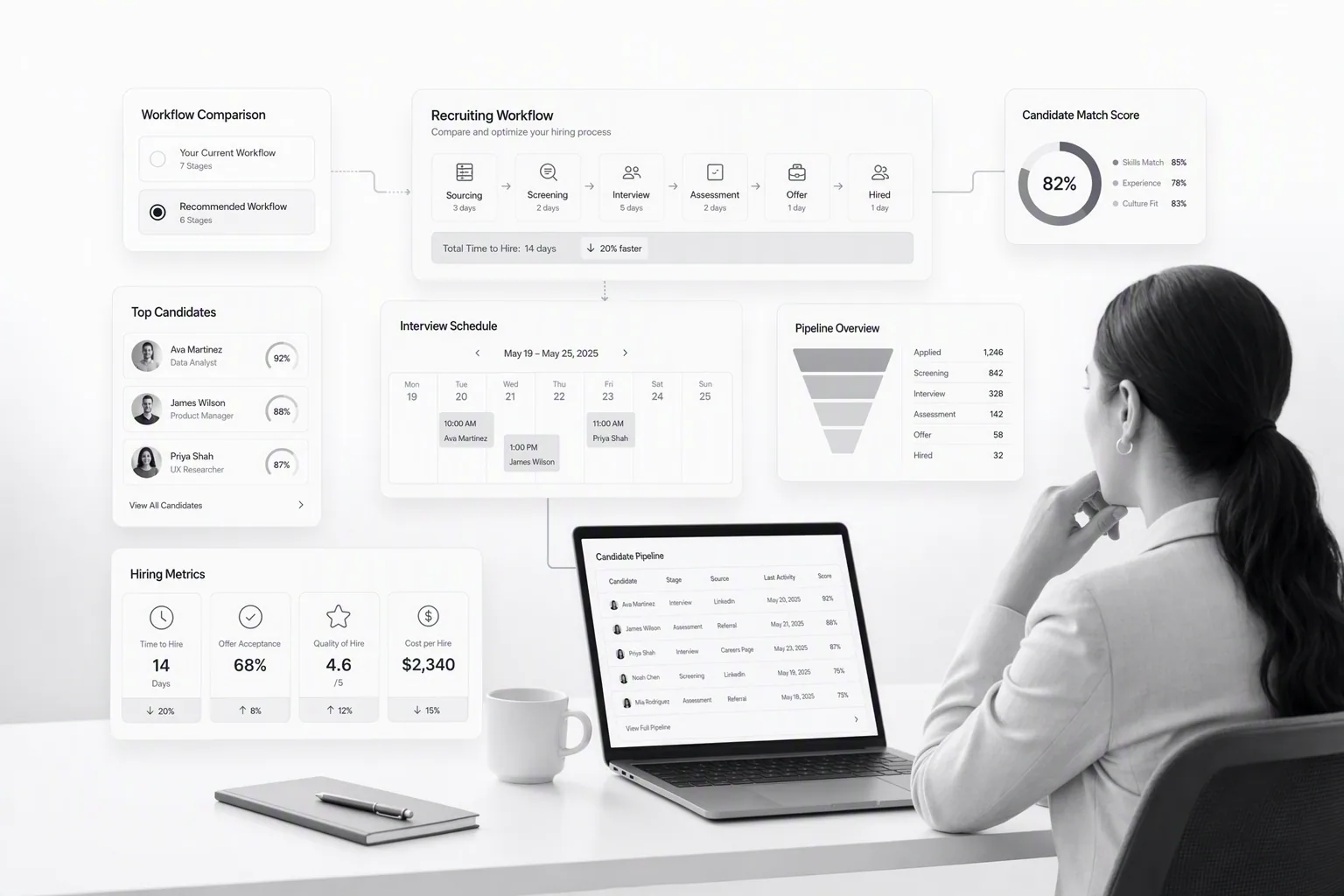 Talent acquisition software buyer comparing hiring workflows
