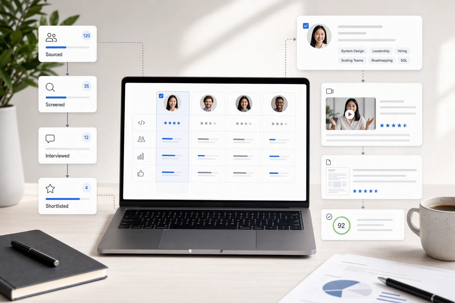 Best AI recruiting software comparison across sourcing interviews and shortlists