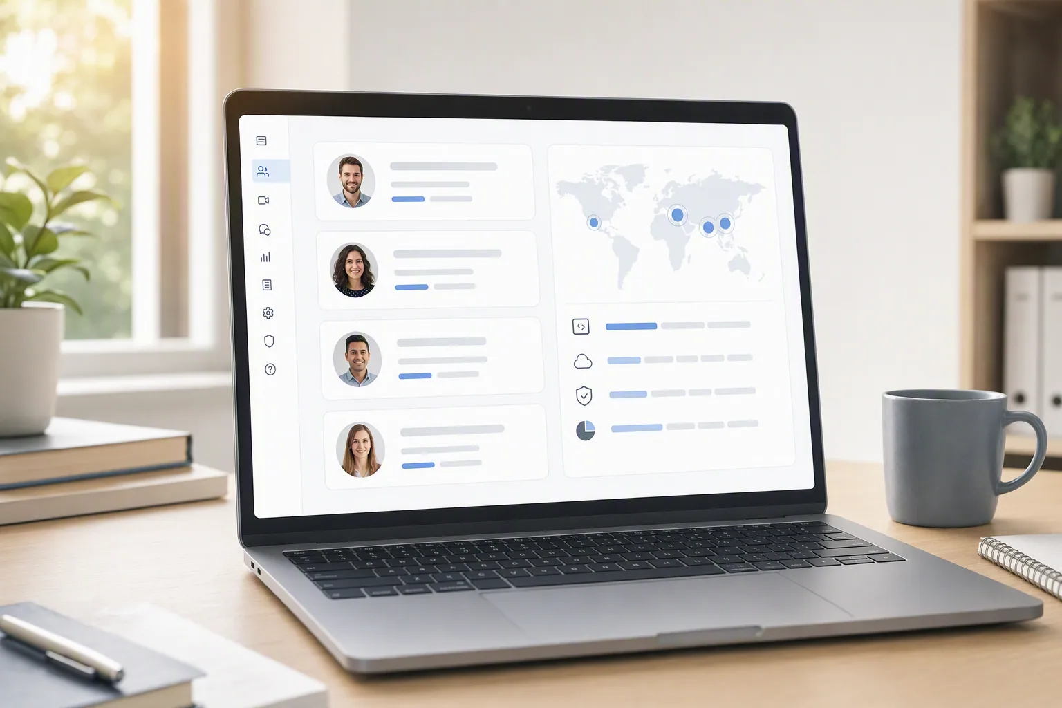 Candidate sourcing workspace with focused shortlist