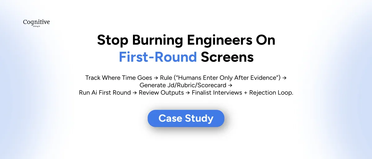 Hiring playbook for reducing engineer hours on early-stage interviews