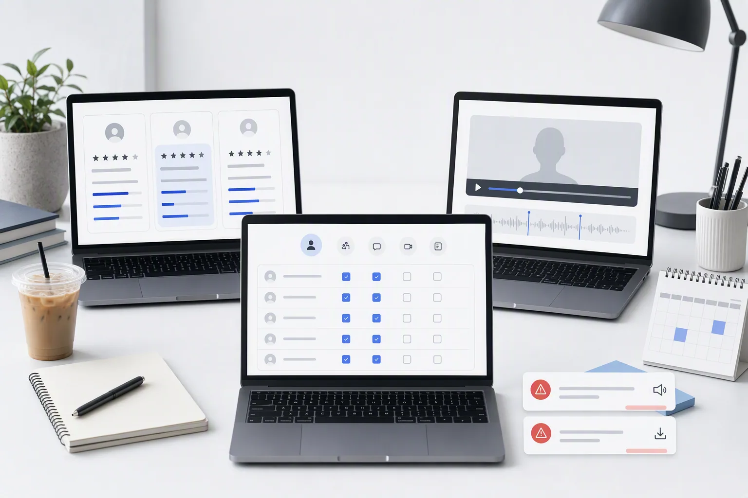 Video interview platform buyer checklist with candidate review and scorecard