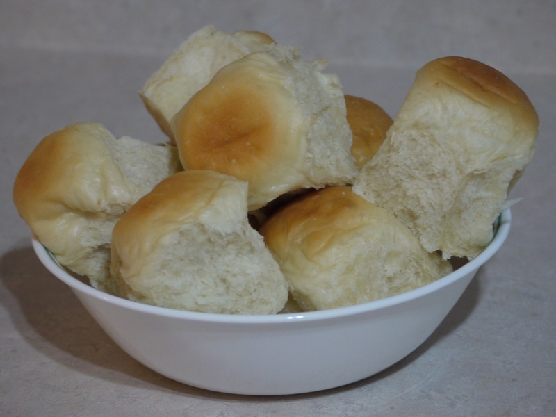 Buns or rolls in a bowl