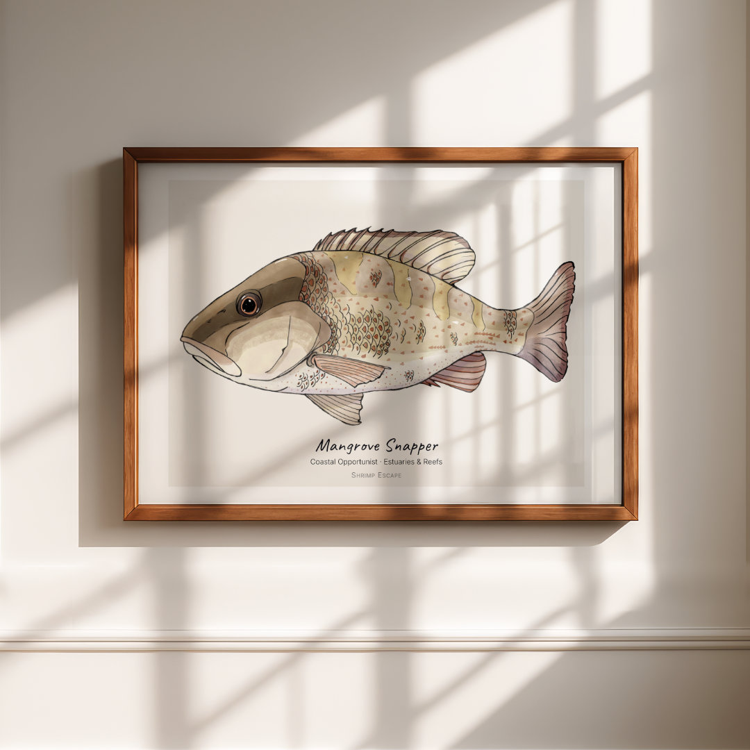 Mangrove Snapper (Lutjanus griseus) — Signed Art Print