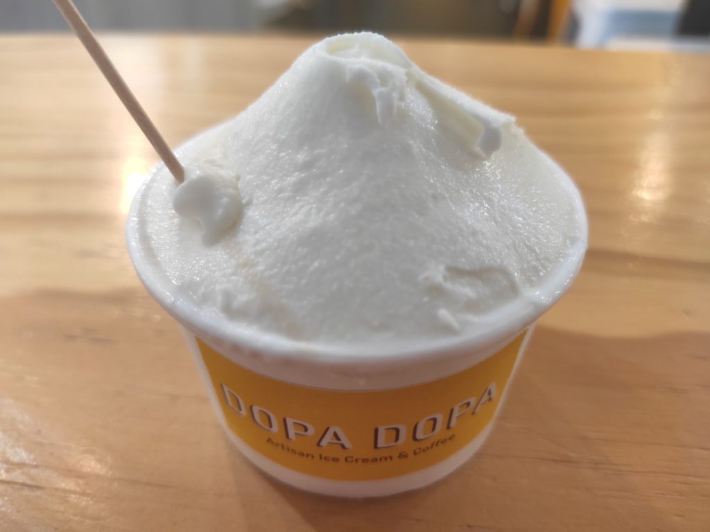 Dopa Dopa Creamery: Coconut and Pandan ice cream
