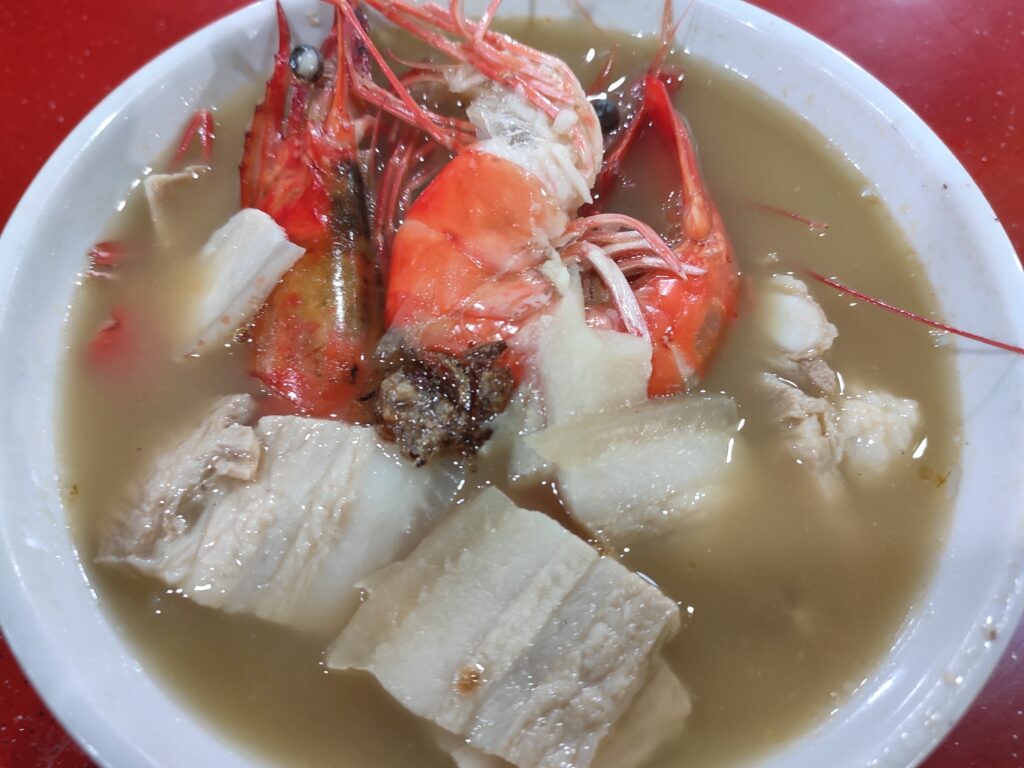 Fresh Taste Zion Road Big Prawn Noodle: Prawns & Pork Belly Soup