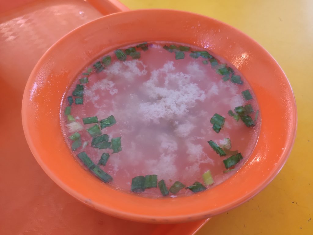 Lao Cai Shi Minced Meat Noodles: Soup