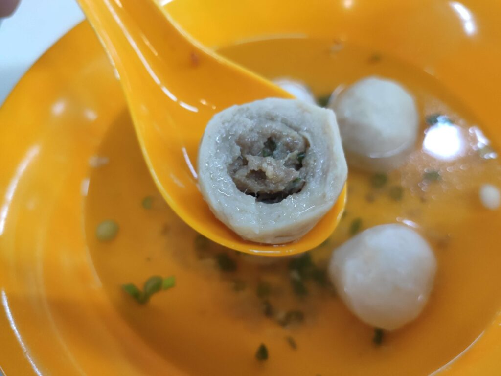 Jia Le Handmade Fishball Noodle: Meatball Filling