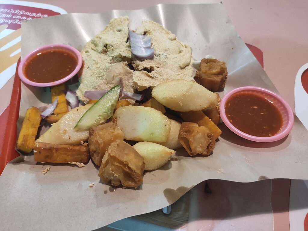 Old Chong Pang Ngoh Hiang Prawn Cracker Bee Hoon: Fish Cake, Crispy Prawn Crackers, Ngo Hiang, Sotong Paste You Tiao, Water Chestnut Egg Cake