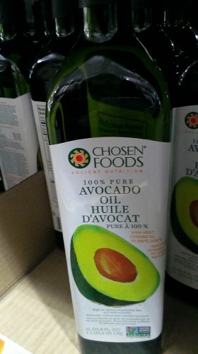 Avocado oil! What a huge bottle...