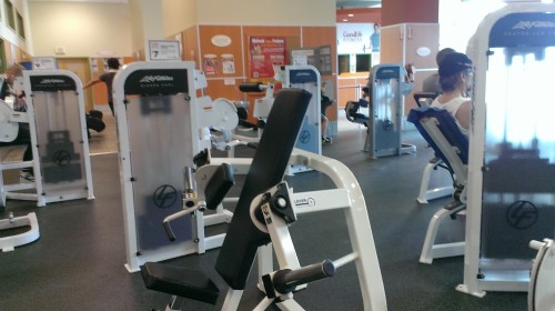 The goodlife gym near our school.