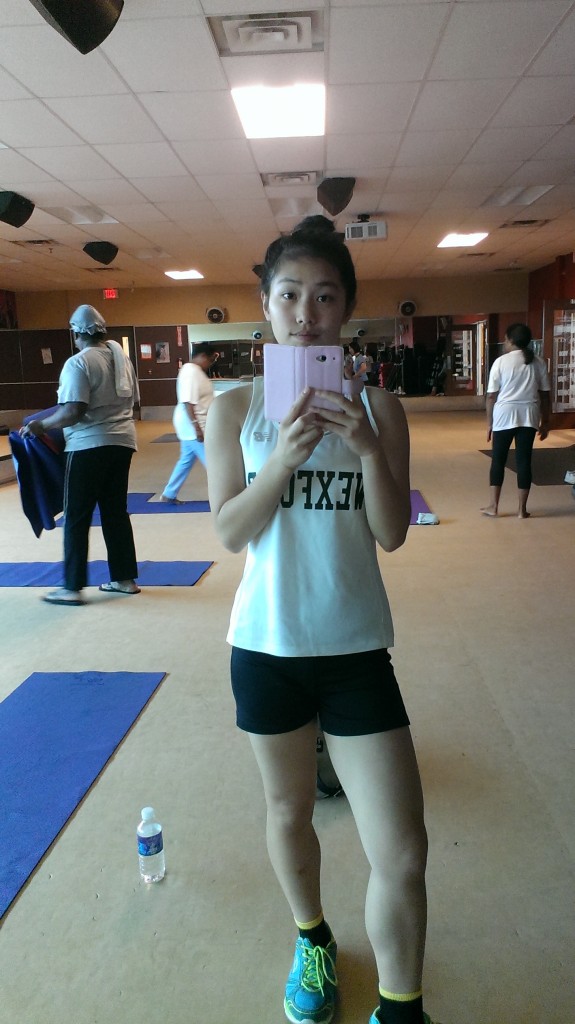 I love a good sweat. I love a good cardio session, even though this was taken right before a slow, bodyflow class.