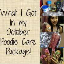 What I got in my october foodie care package
