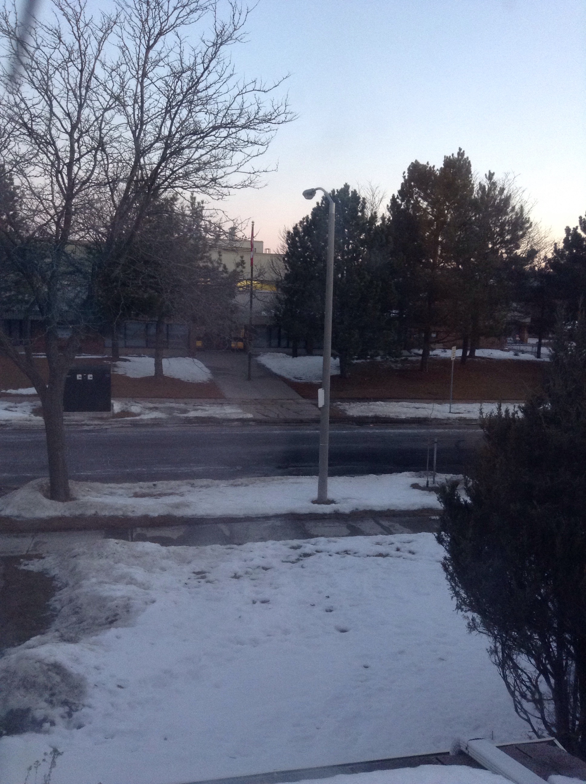 Spring is coming and the snow is melting
