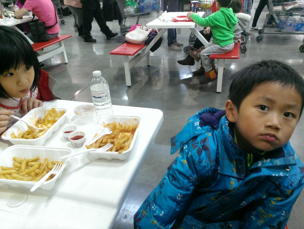 siblings at costco