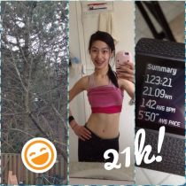 half marathon selfie 21k