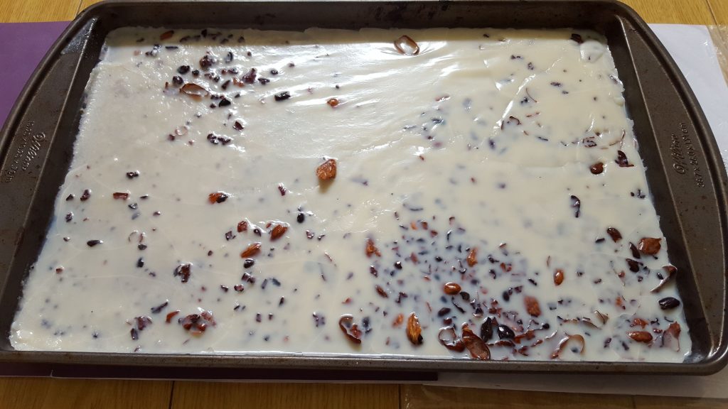 coconut bark fat bomb