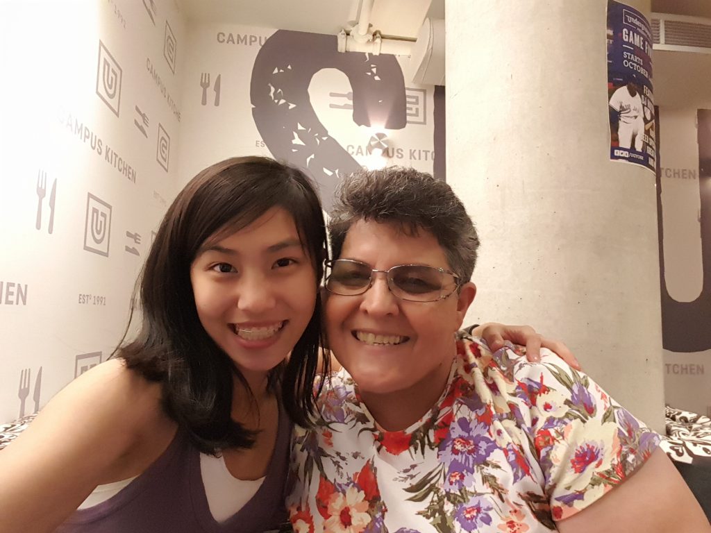 selfie with grade 4 teacher on thanksgiving