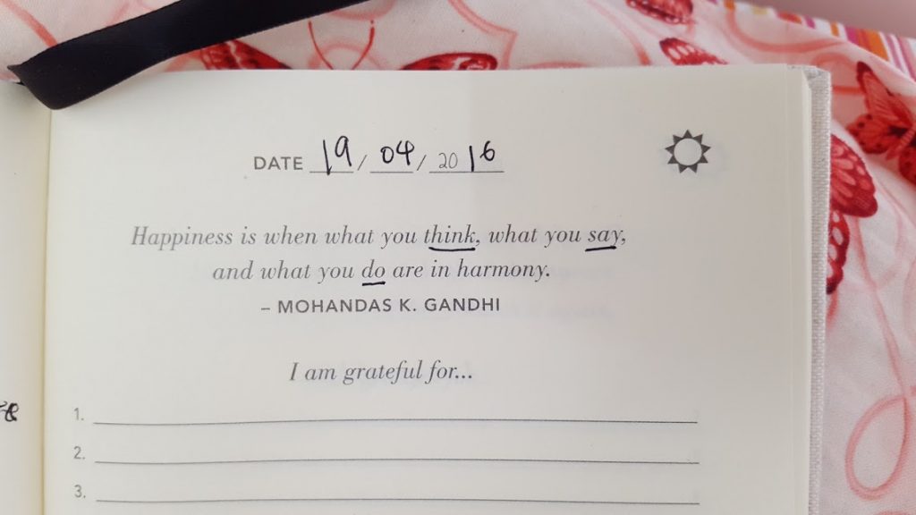 gratitude journal
