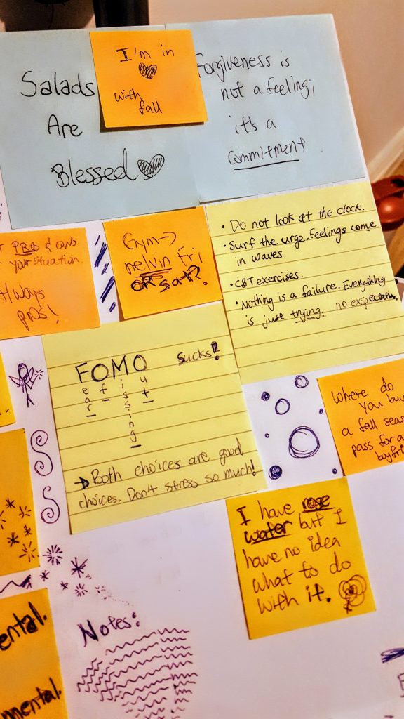 journal sticky notes scrapbook
