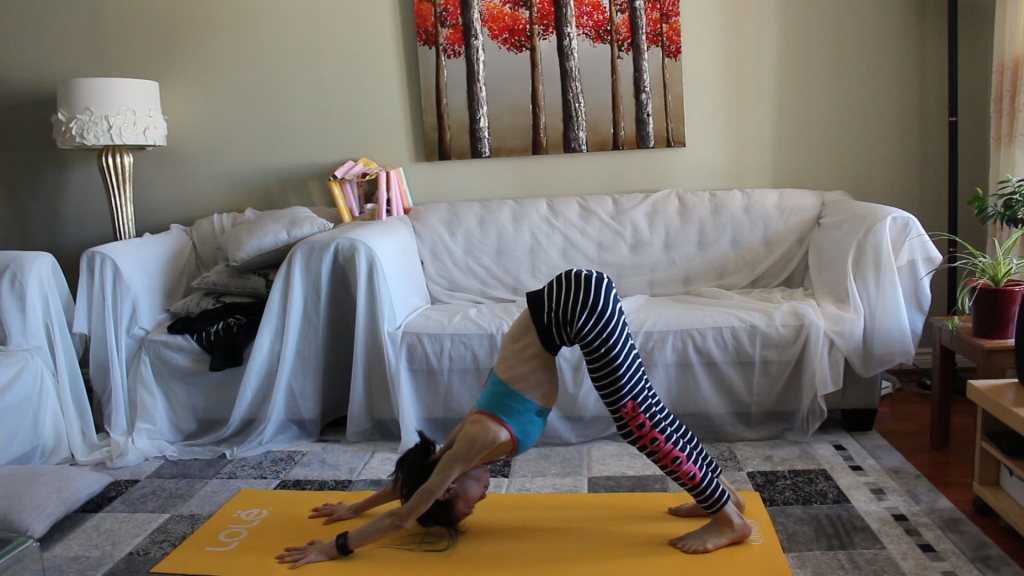 yoga downward dog