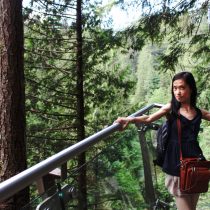 Vancouver, nature, selfie, railing