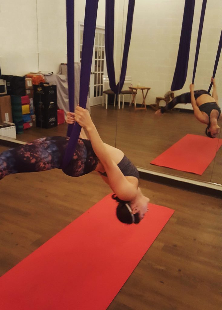 yoga, trapeze, selfie, flying, fun