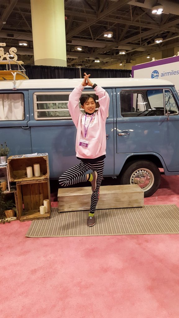 national women's show yoga tree pose