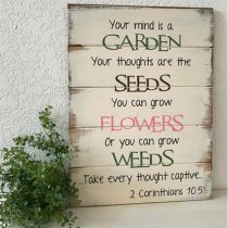 your mind is a garden affirmation