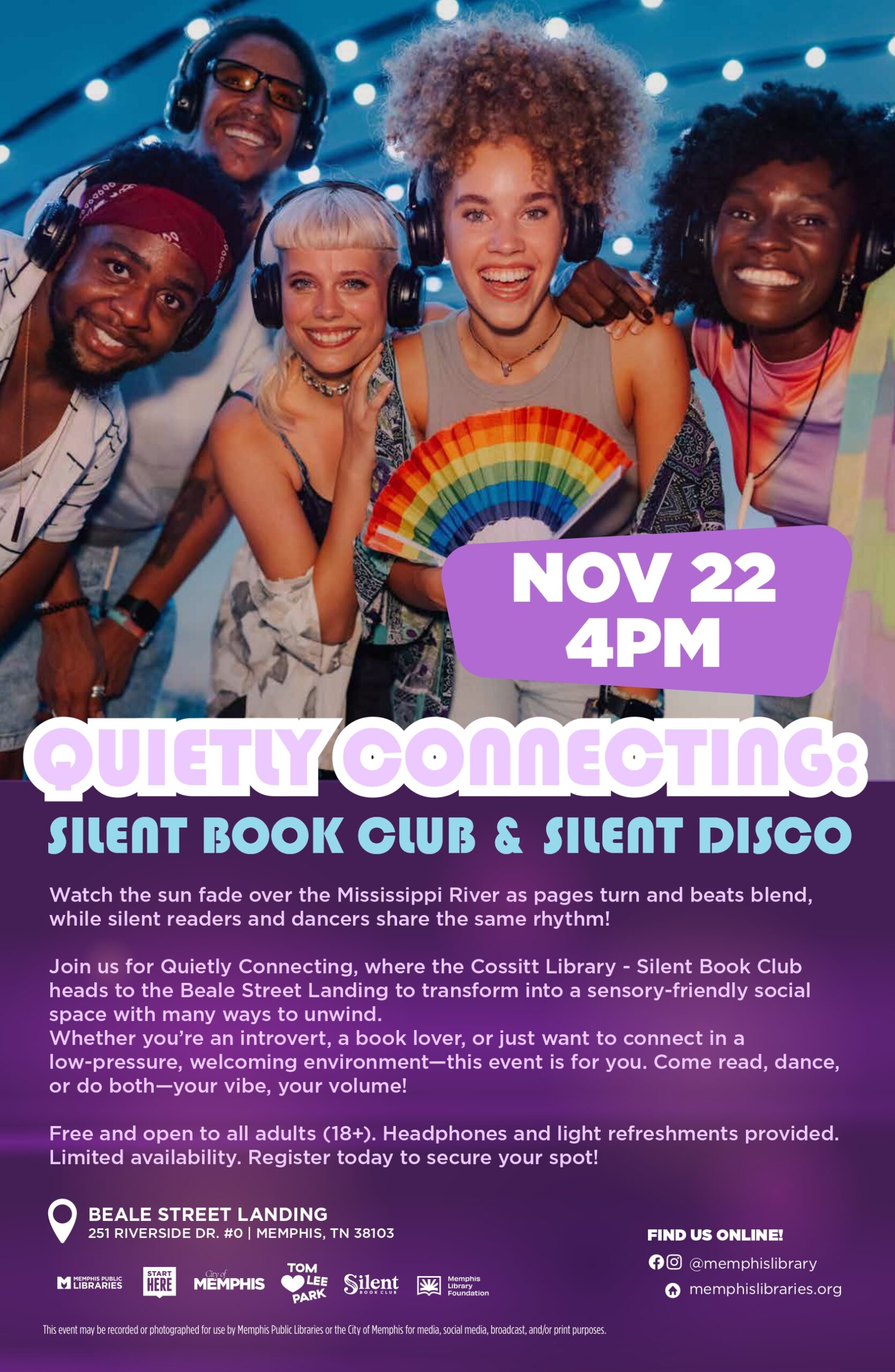 Quietly Connecting: Silent Book Club & Silent Disco