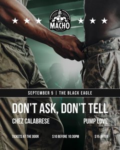 Macho Toronto: Don't Ask, Don't Tell
