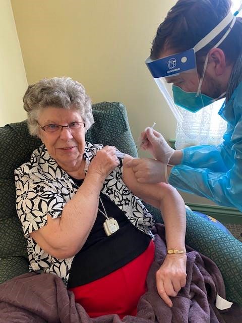 The Glebe distributing the COVID19 vaccine to senior residents