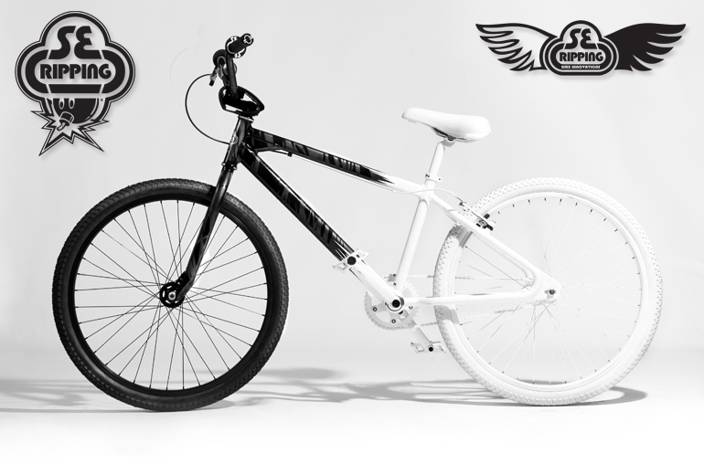 black and white bmx