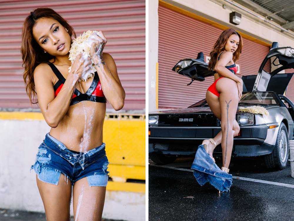 karrueche, karrueche washing a car, karrueche ass, karrueche photoshoot, the hundreds magazine photoshoot