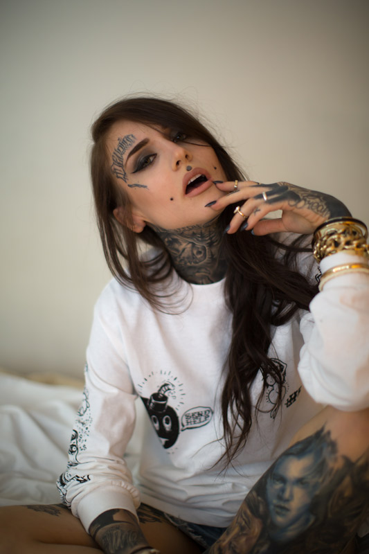 Monami Frost, Meeting Monami Frost, tattooed babes, face tattoos babes, 