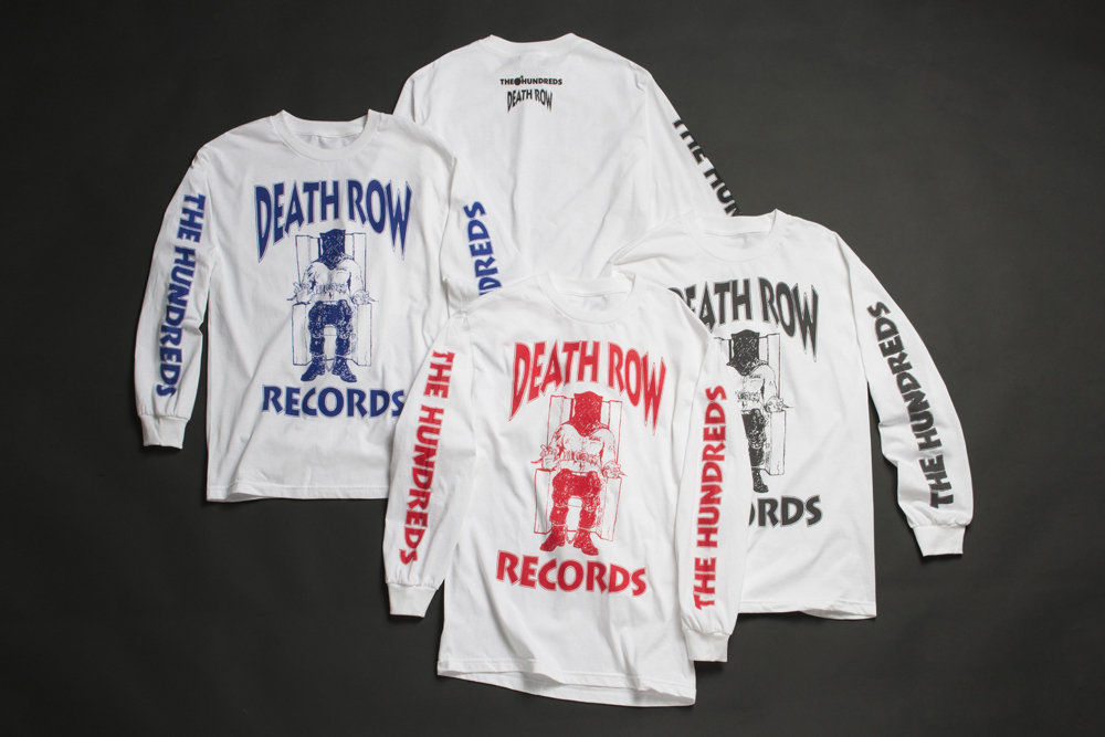 The Hundreds x Death Row, Death Row Collaboration, Death Rows Records, Death Row Records, Death Row Records Long Sleeve, Death Row Records Tees