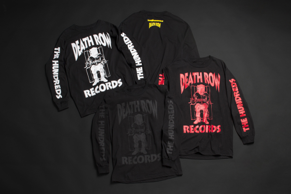 The Hundreds x Death Row, Death Row Collaboration, Death Rows Records, Death Row Records, Death Row Record Long Sleeve Tees, Death Row Record Tees