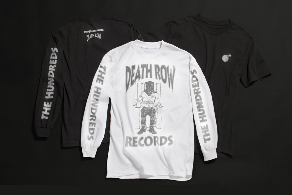 The Hundreds x Death Row, Death Row Collaboration, Death Rows Records, Death Row Records, Death Row Records Long Sleeve, Death Row Records Tees