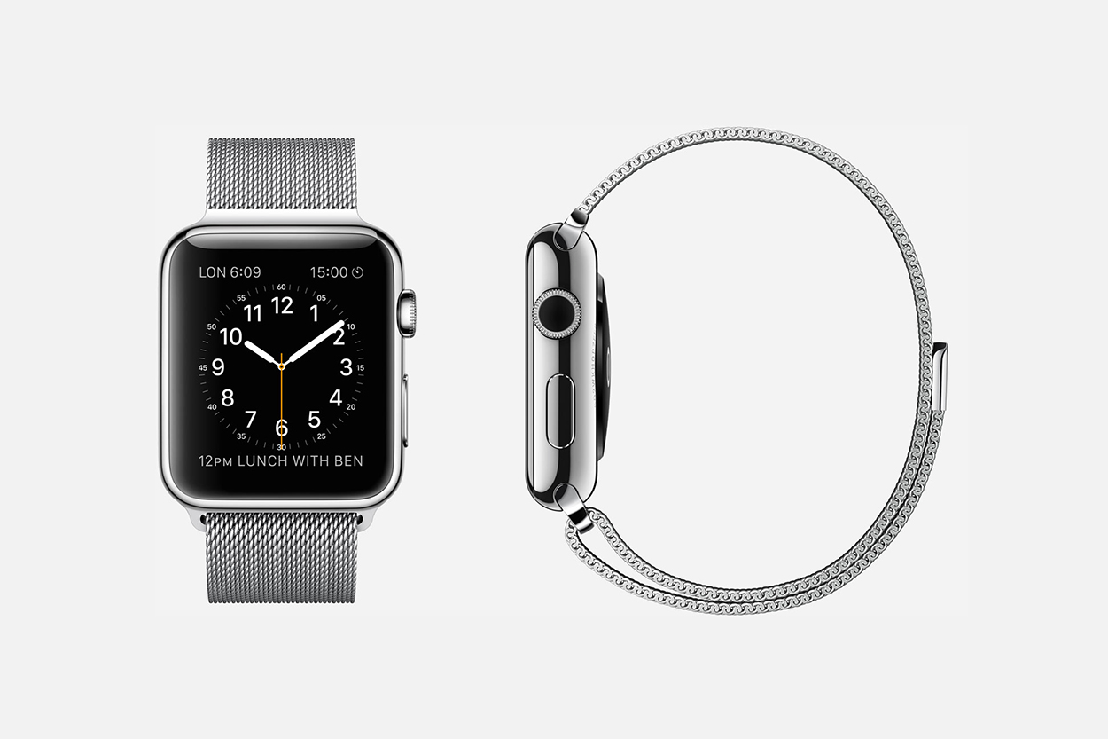 Apple watch silver stainless steel