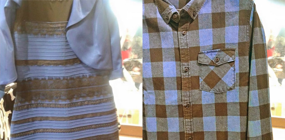 the blue and white dress illusion