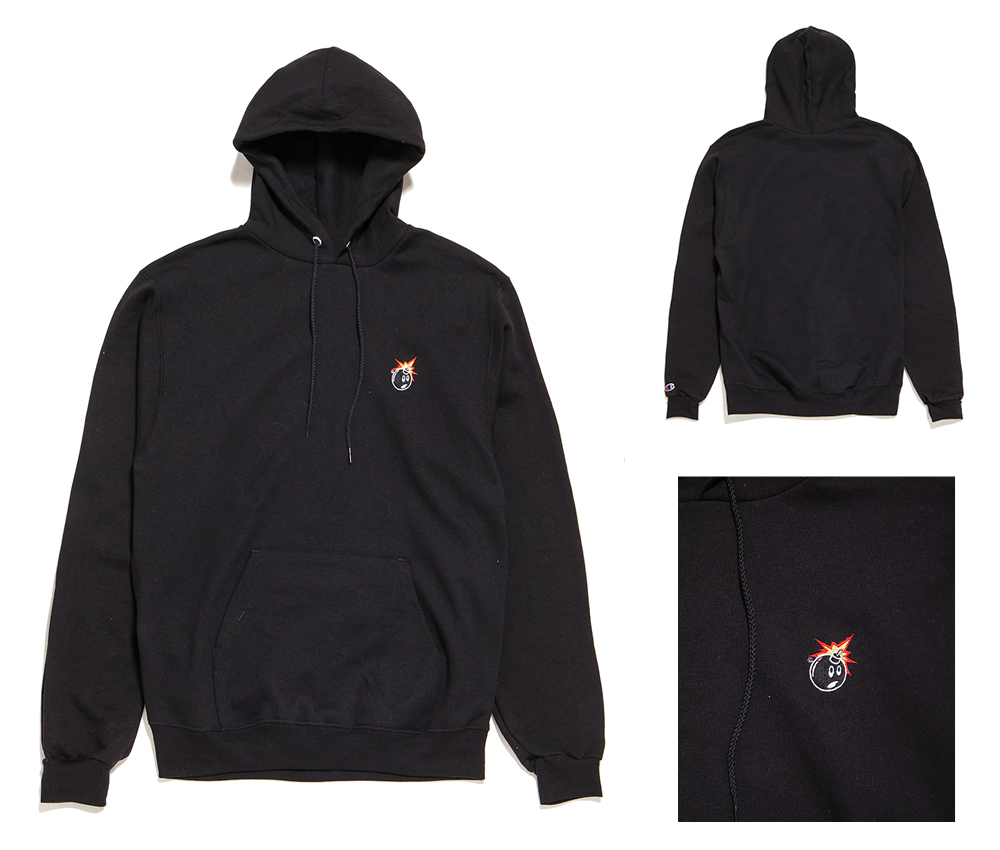 the hundreds x champion hoodie