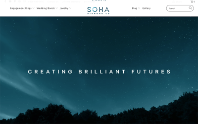 Soha Diamond Co. website screenshot