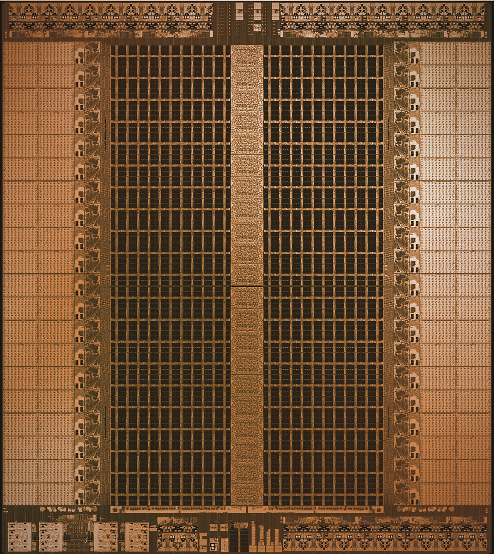Die shot of Groq's first-generation LPU inference chip